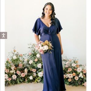 Navy Blue Shop Revelry bridesmaid dress size 16 (fits like a 14)